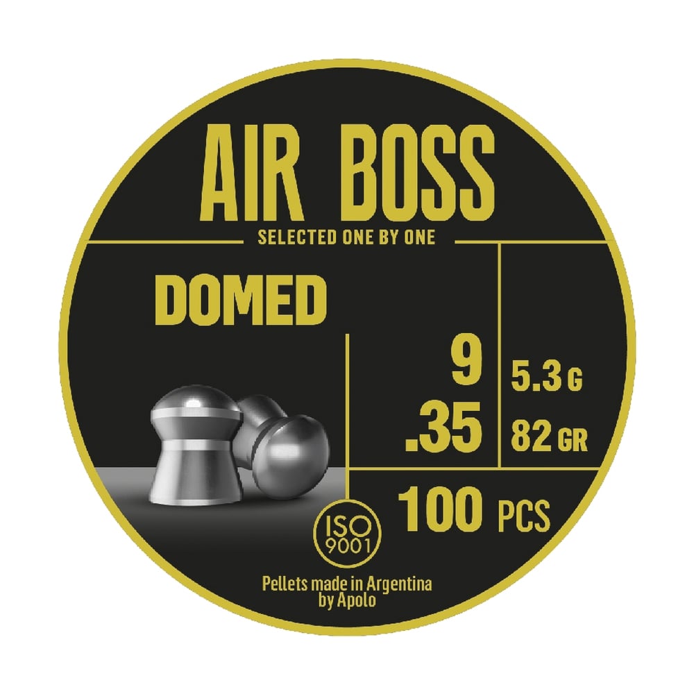 Hatsan USA Apolo Air Boss Domed .35 Cal Airgun Rifle Pellet, 82 gr 100rds