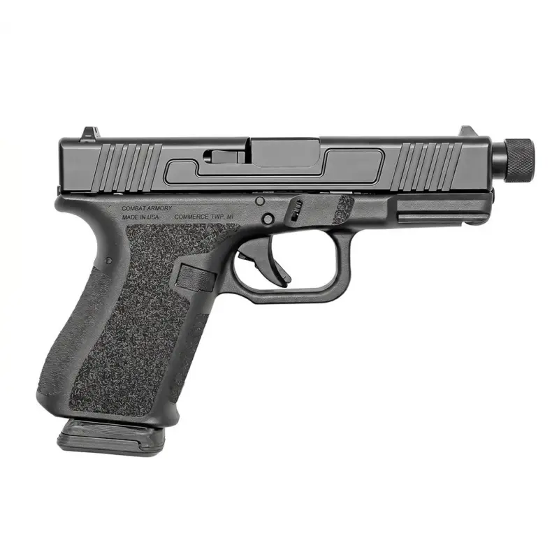 Combat Armory CA19 Handgun 9mm Luger 15rd Magazine 4.49" Threaded Barrel Black with Standard Sights
