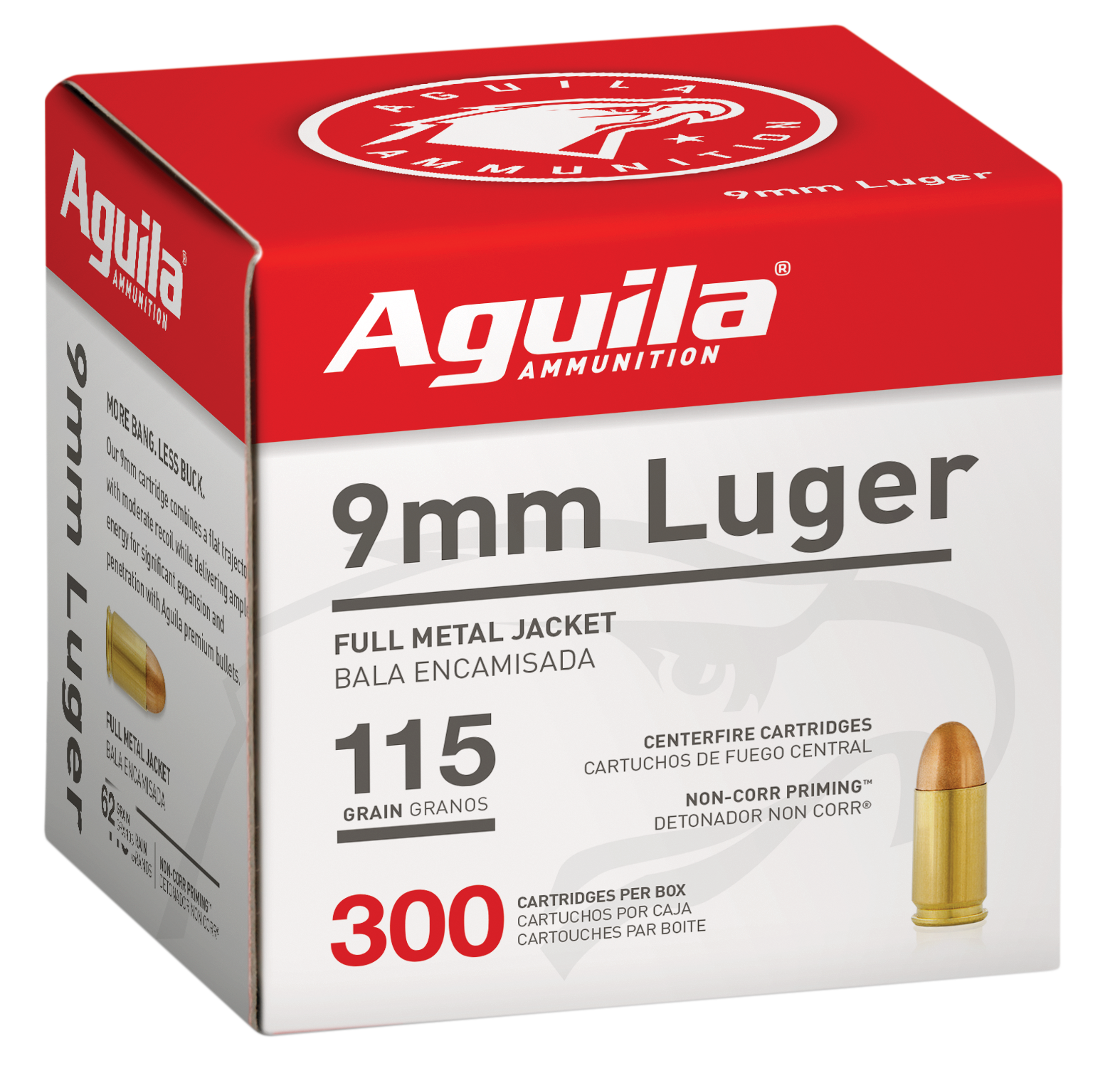 Aguila 9mm 115 Gr FMJ (Box)