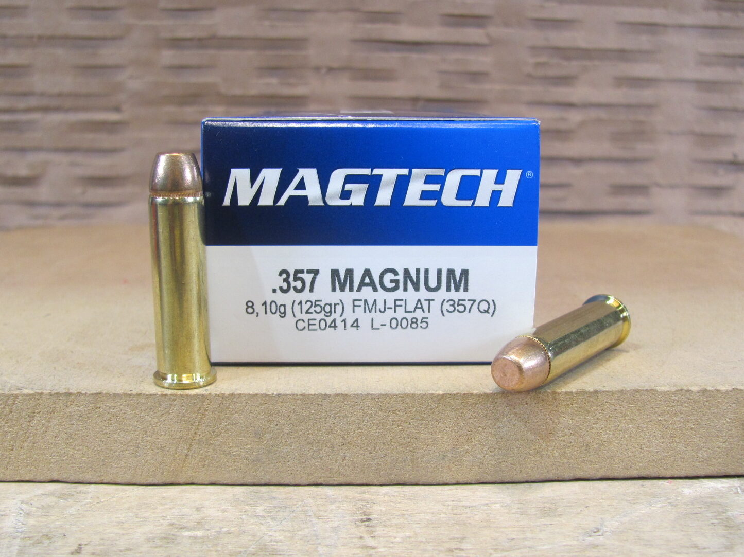 1000 Round Case – 357 Magnum 125 Grain FMJ Flat Magtech Ammo – 357Q