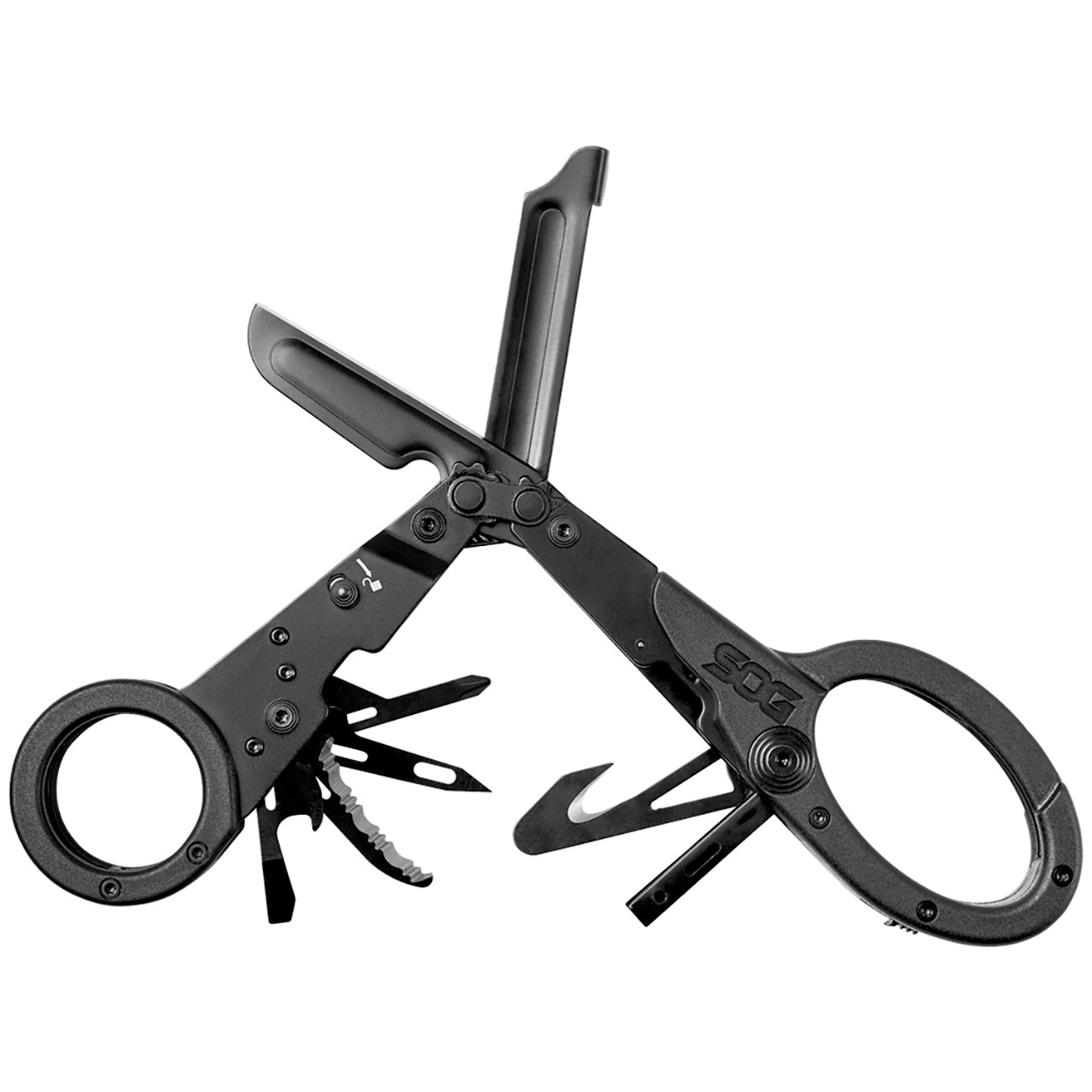 SOG Knives Parashears Stainless Steel 11-Tool Multi Tool, Black Oxide - 23-125-01-43
