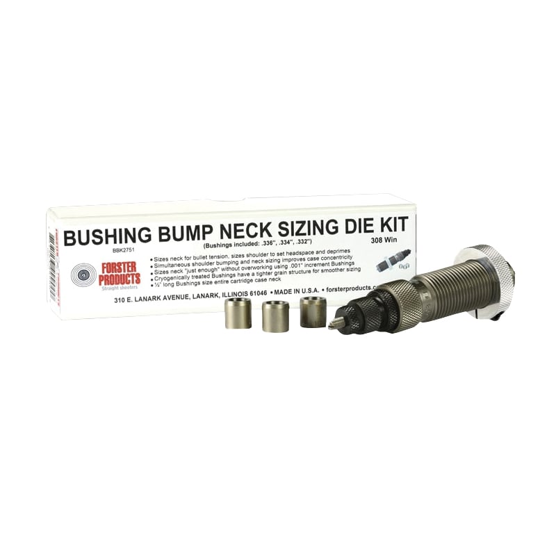 Forster Bench Rest 6.5x55mm Swedish Rifle Bushing Bump Neck Sizing Die Kit