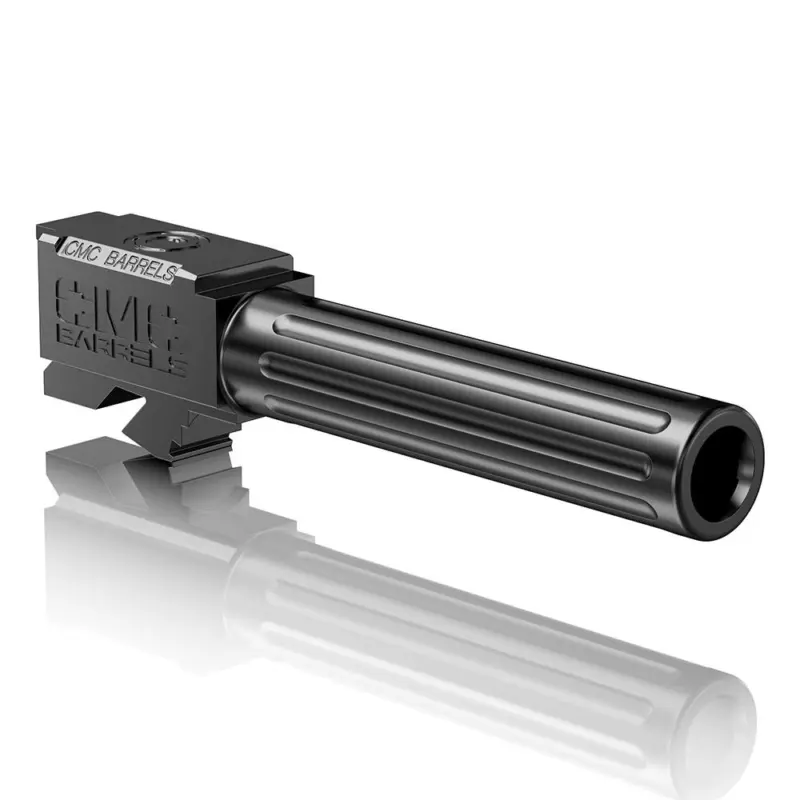 CMC Triggers Match Precision Handgun Barrel for Glock 19 Non Threaded Black