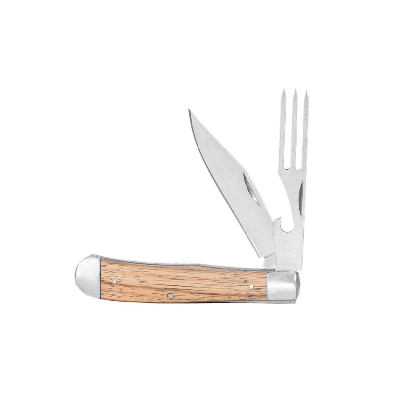 American Buffalo Knife & Tool Cattleman Chuckwagon Trapper Knife Drop Point