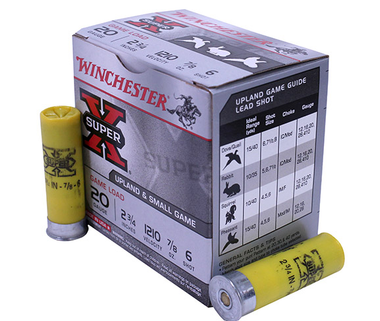 Winchester Ammo SupX 20ga 2.75″ 6-Shot GamLoad/25 Mfg# XU206
