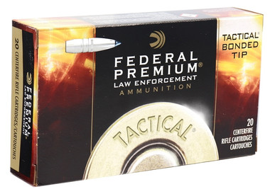 Federal Premium LE 308 Winchester 168 Grain Tactical Bonded Tip Ammunition