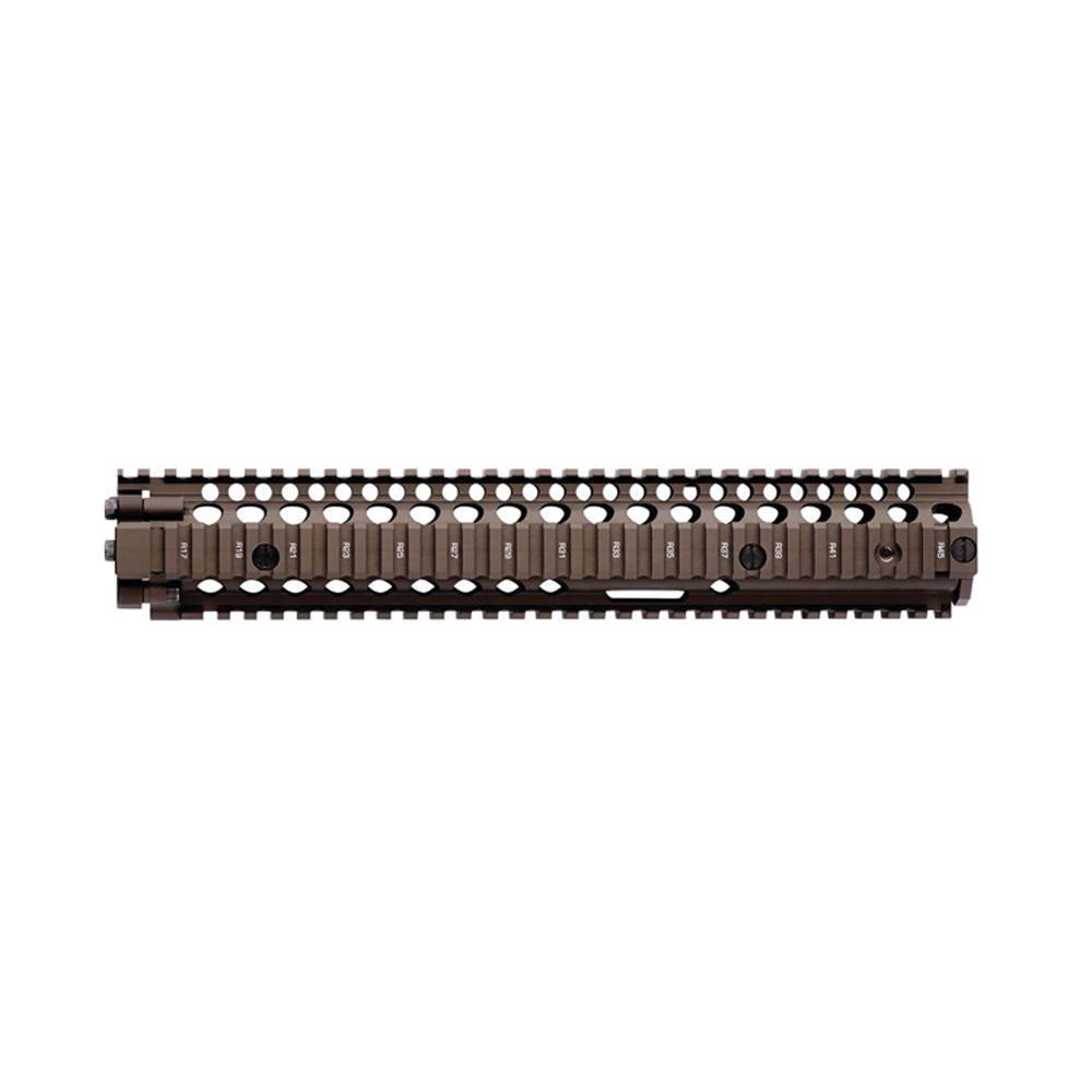 Daniel Defense M4A1 RIS II 12.25" 6061 T6 Aluminum Forend Rail Interface System, Flat Dark Earth - 408001
