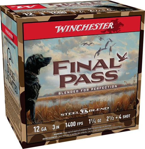 WINCHESTER FINAL PASS 12GA 3" - 1-1/4OZ #2.5 #4 25RD 10BX/CS