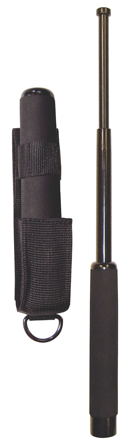 PS Products 16" L Expandable Baton w/ Foam Handle and Sheath, Black - NS16F