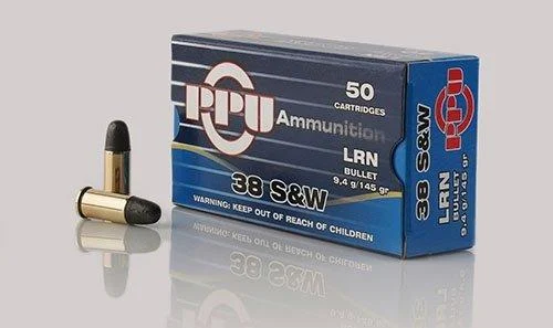 PPU Handgun Ammunition .38 S 145 gr LRN 689 fps 50/ct