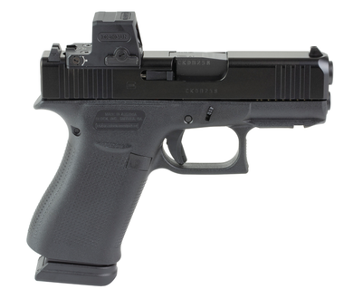 Glock 43x MOS 9mm 15rd Pistol, 3.41" Barrel, Holosun EPS Optic, Black