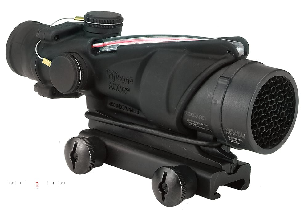 Trijicon ACOG 4x32mm Illuminated Red Chevron Rifle Scope - 100226