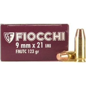 Fiocchi 9X21 Heritage 9x21mm IMI 123 gr Full Metal Jacket Truncated-Cone - 50rd Box