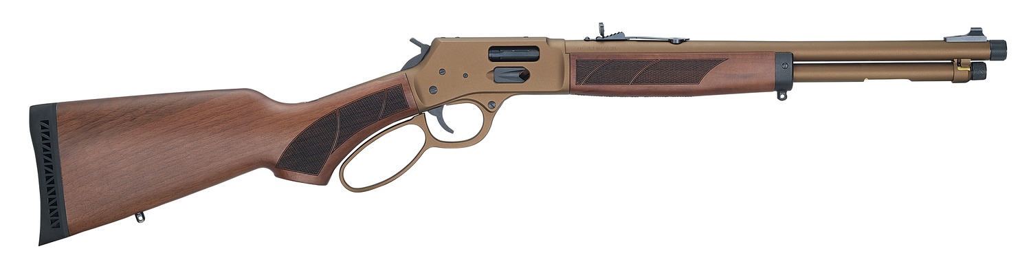 Henry H12 Explorer Carbine .357 Magnum/.38 Special 16.5" 7rd Lever Action Rifle, Burnt Bronze - H012XCW-357