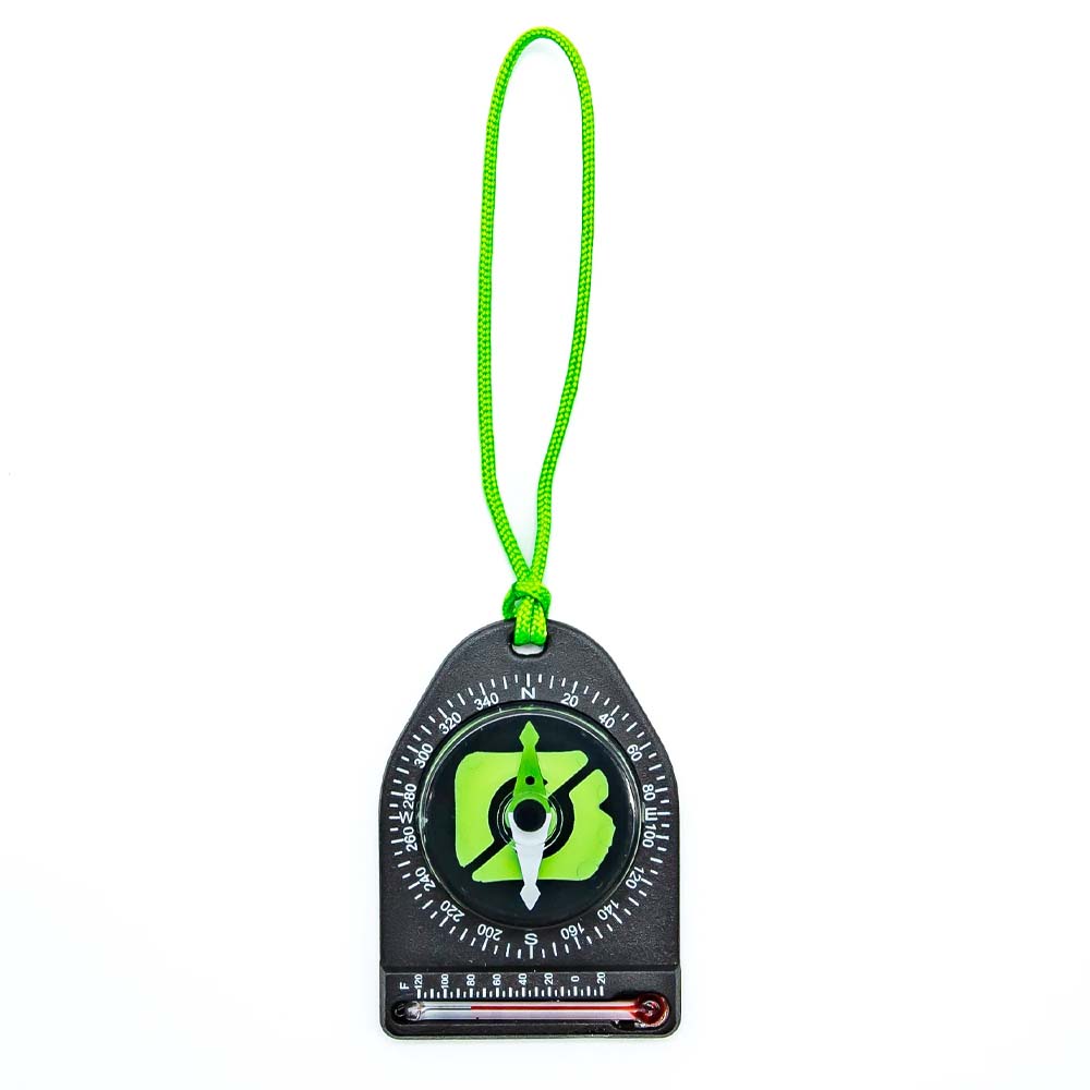 Brunton Tag-Along Chill ECOmpass, Fahrenheit, Black/Green - F-9045-ECO