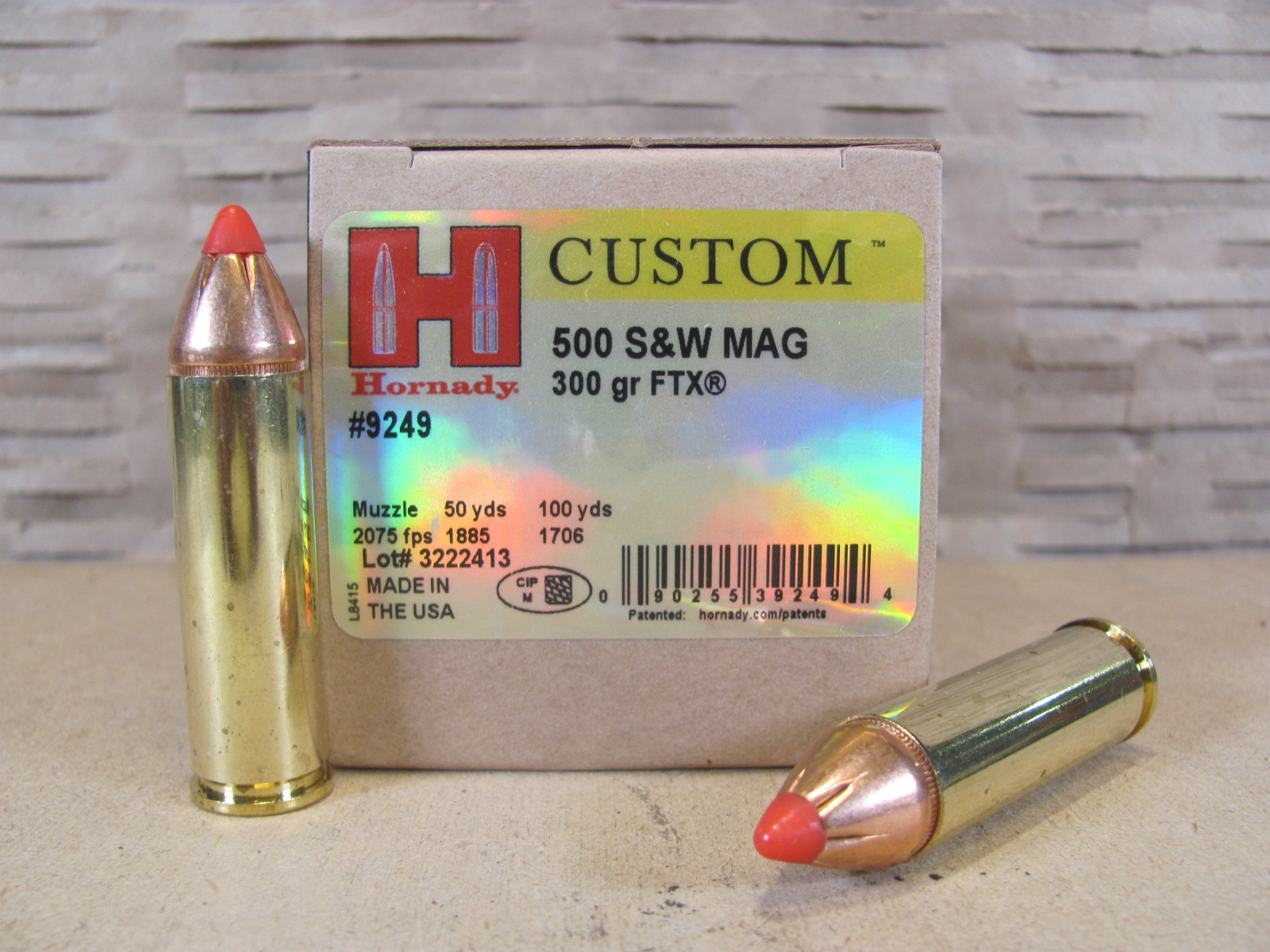 20 Round Box – 500 SW 300 Grain FTX Hornady Ammo – 9249