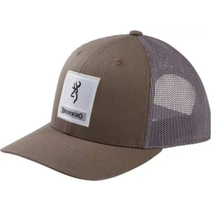 BROWNING CAP PROWLER MESH SNAP BACK SQ BCKMK PATCH PEWTR OSFM