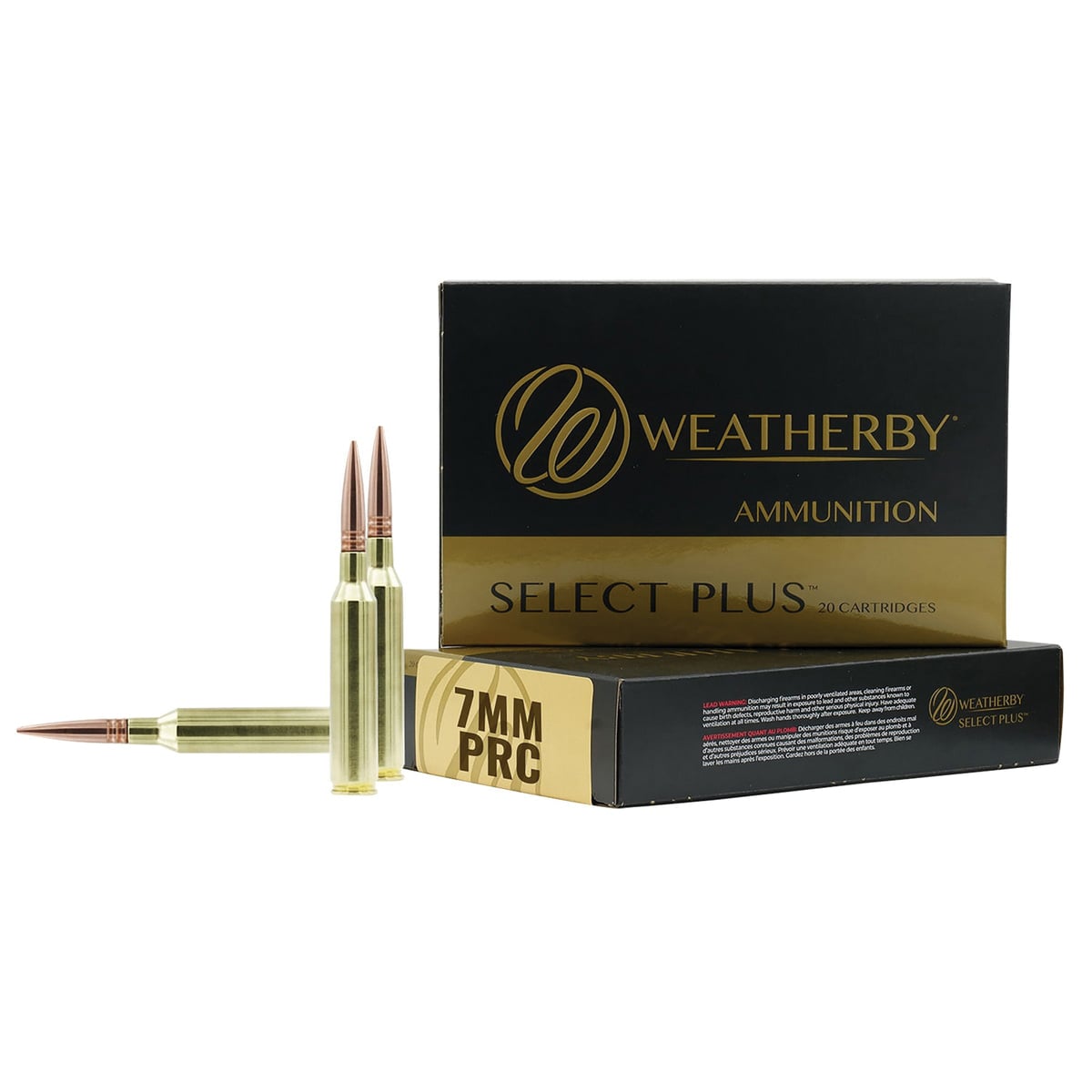 Weatherby Select Plus 7mm PRC 175 gr Elite Hunter 20rds Rifle Ammo for Precision Hunting - R7PRC175EH