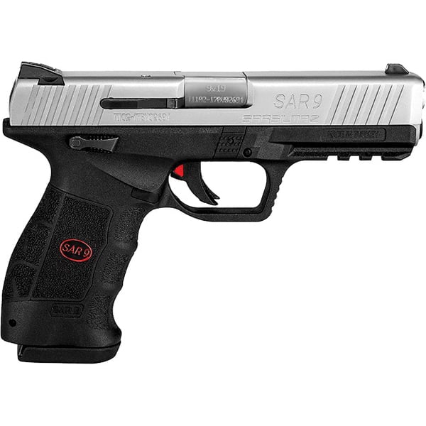 SAR FIREARMS SAR9 9MM BLK/SS 4.4″ 17+1