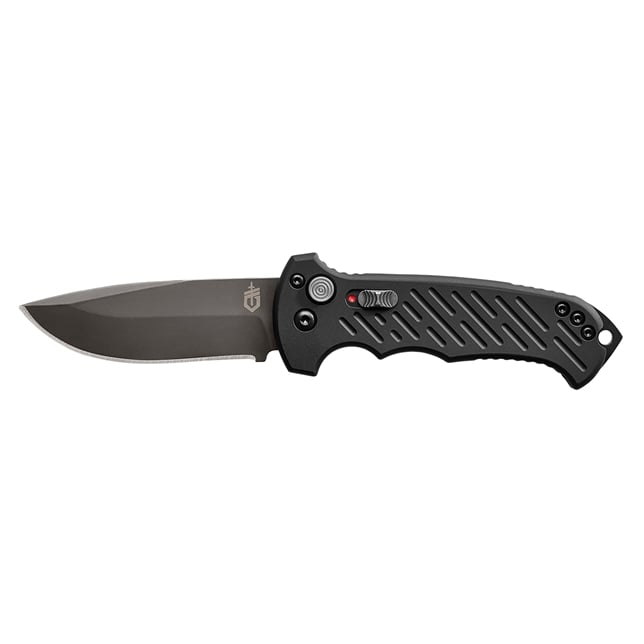 Gerber 06 Auto Drop Point Folding Knife, Black - 30-001295N