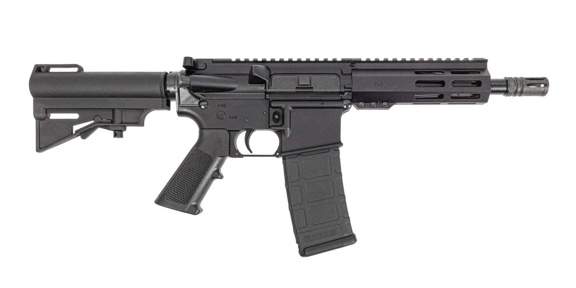 PSA 7.5" 300 Blackout Nitride 6" Lightweight M-Lok Classic HAR-15 Pistol, Black