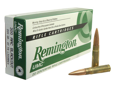 REMINGTON UMC 300 AAC BLACKOUT 220GR OTFB AMMUNITION - L300AAC4