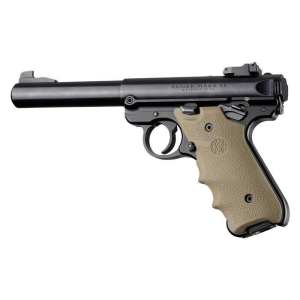 Hogue Ruger MKIV Rubber Grip with Finger Grooves Flat Dark Earth