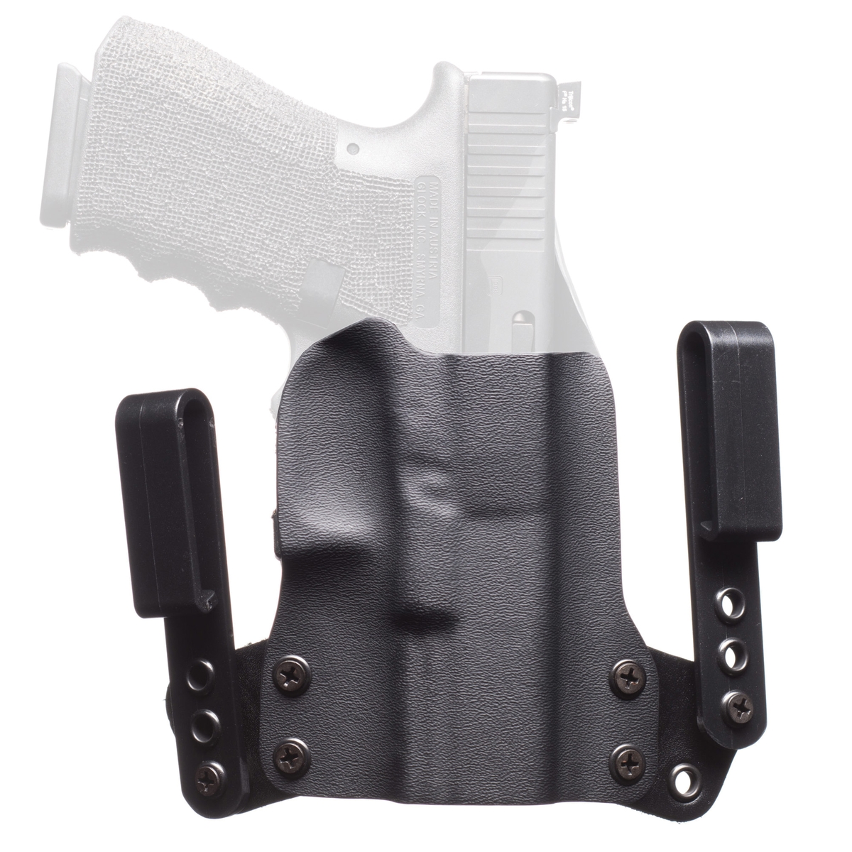 BlackPoint Tactical Mini Wing Sig Sauer P365 AXG Legion IWB Holster RH - Black Kydex/Leather, Sleek and Secure Fit - 171987