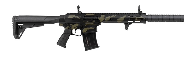Panzer AR12 Pro-S 18.5" 12ga 5rd Shotgun, Tactical Black Multicam - PAAR12PROBMSF