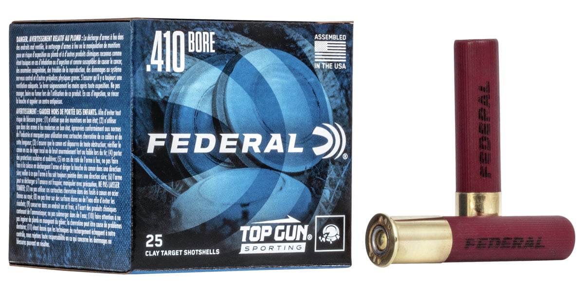 Federal Top Gun Sporting 2.5" 410 Gauge Ammo 9, 25/box - TGS41214 9