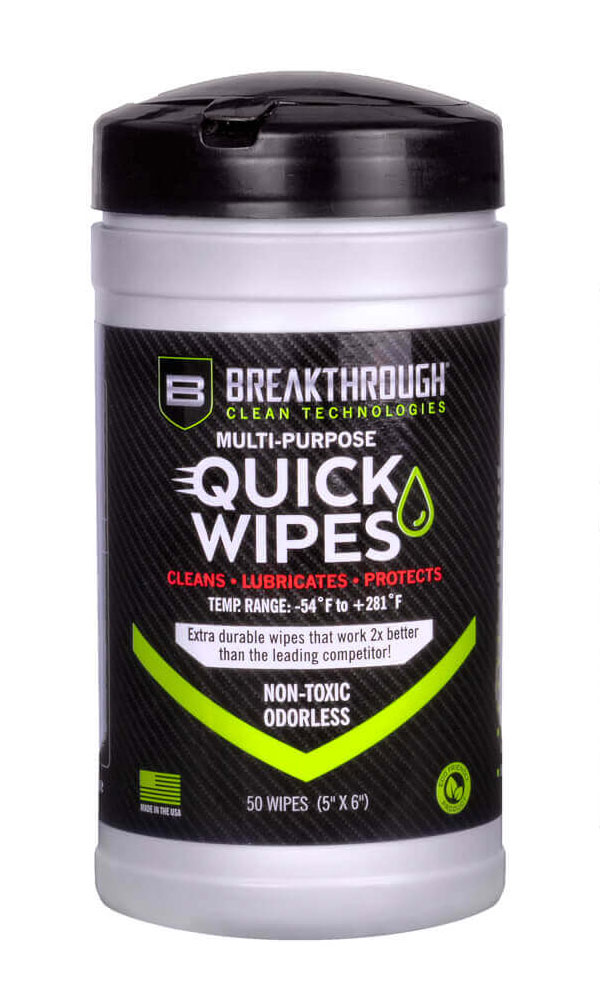 Breakthrough Clean Multipurpose CLP Quick Wipes, Pack of 50 - BT-CLP-QW-50