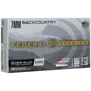 Federal P7BCTA1 BackCountry  7mm BC 155gr 20 Per Box/10 Case