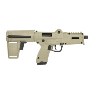 Kel-Tec SDP9TAN SUB SDP 9mm Luger 17+1 6 Threaded Barrel, Polymer Receiver w/Picatinny Rail, Polymer Folding Pistol Brace, Polymer Grip