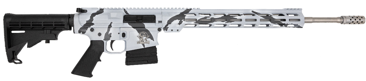 GLFA AR-10 6.5 Creedmoor Rifle - Snow Camo