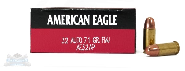American Eagle Handgun Ammunition .32 ACP 71 gr FMJ 900 fps 50/rd - Flat Rate Shipping Under 30lbs! - No Credit Card Fees