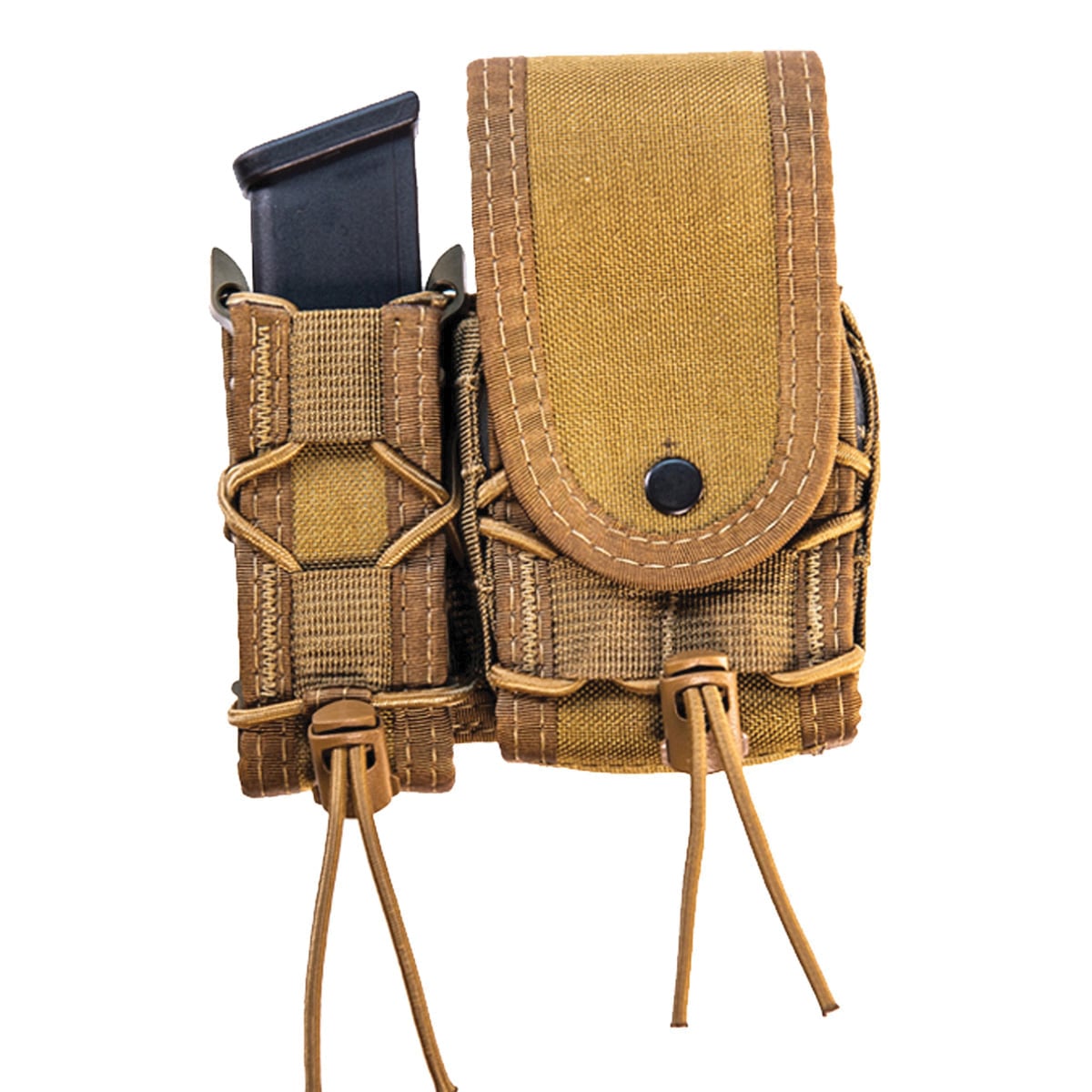 High Speed Gear Leo Taco Magazine and Handcuff Pouch - Coyote Brown Versatile Tactical for Magazines and Handcuffs - 10PC00CB