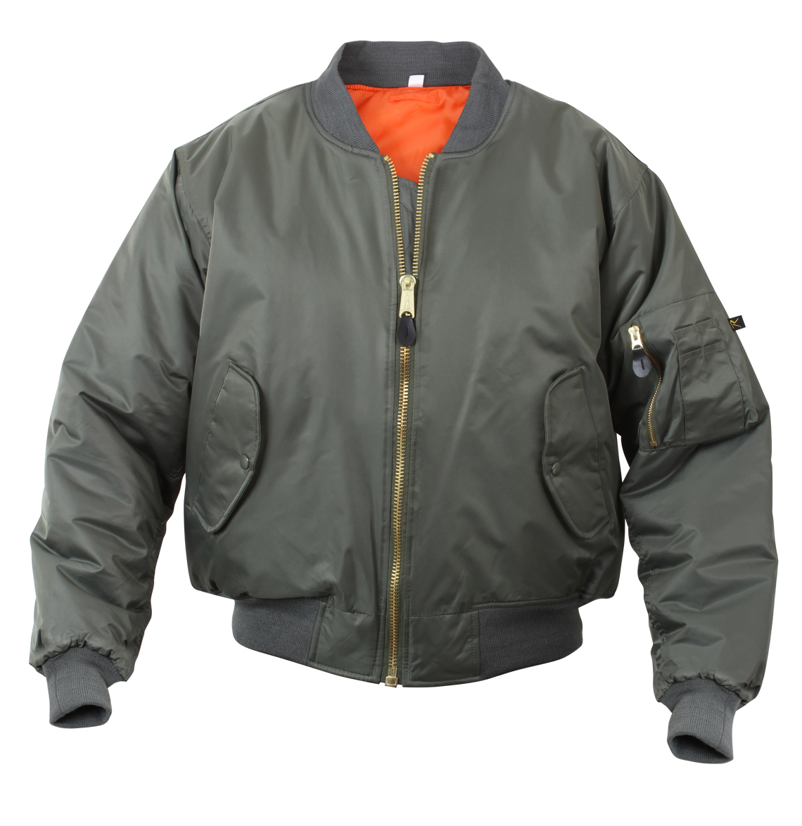 Rothco Kids Ma-1 Flight Jackets - Sage Green, Medium