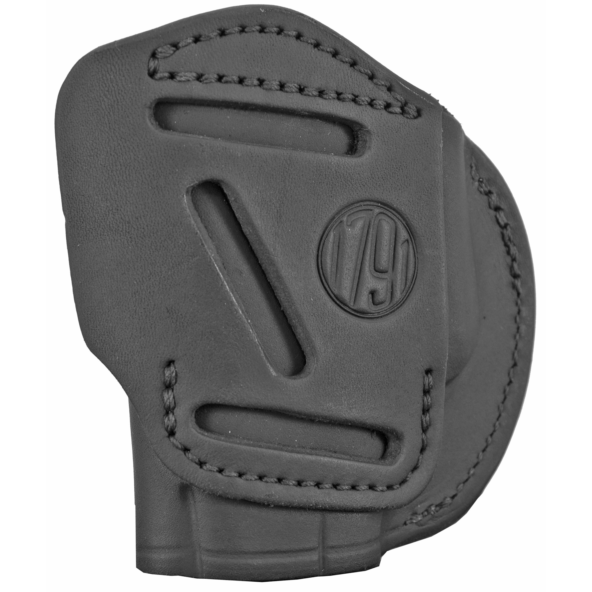 1791 2 Way Right Hand IWB Holster, Size 1 Stealth Black Leather - 2WH1SBLR