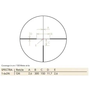 German Precision Optics SPECTRA 1.6-13x44 G4i Illuminated Reticle 30mm Tube 1 cm Clicks