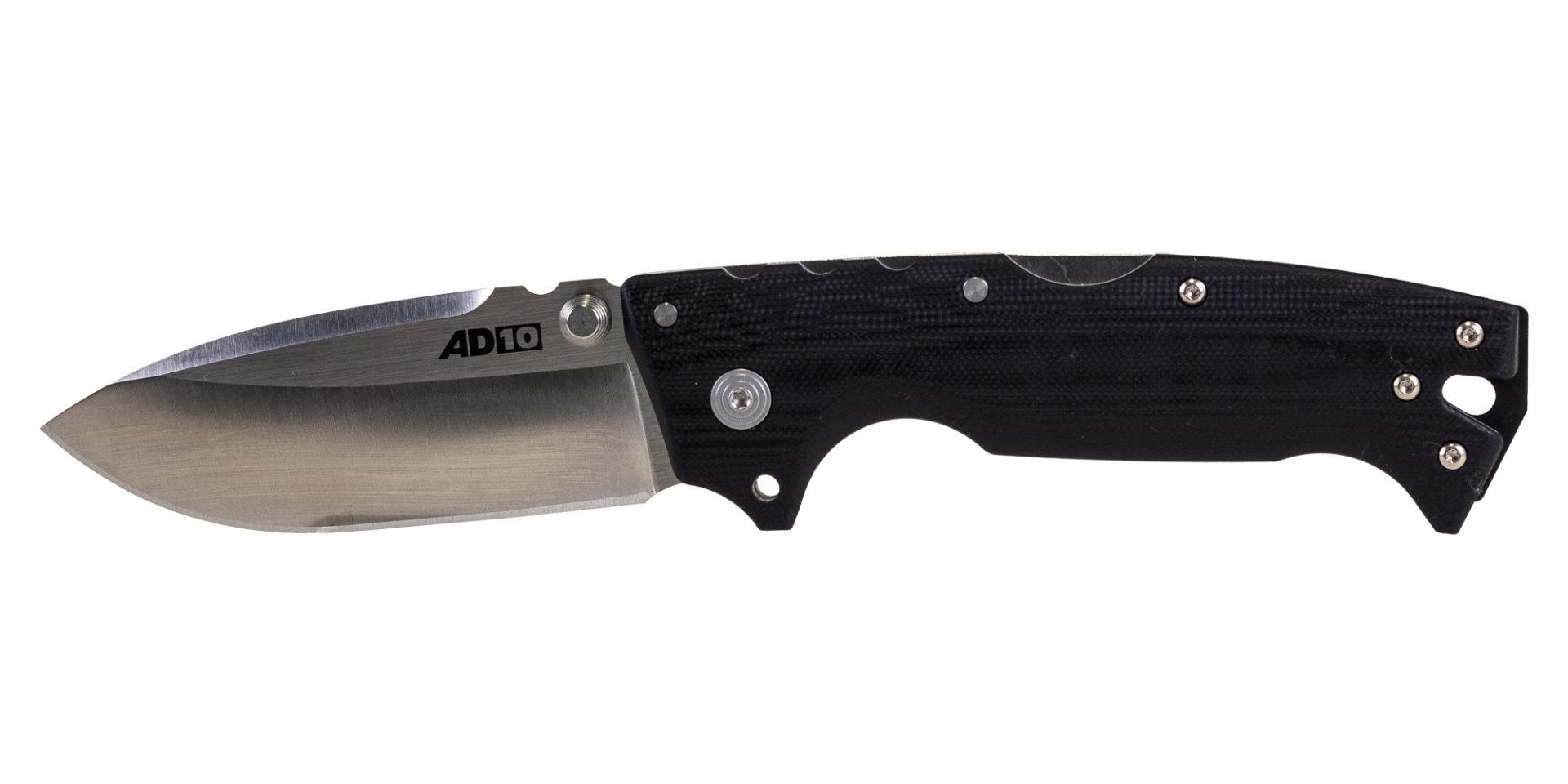 Cold Steel AD-10 Folding Drop Point Knife, Black - CS-28DD
