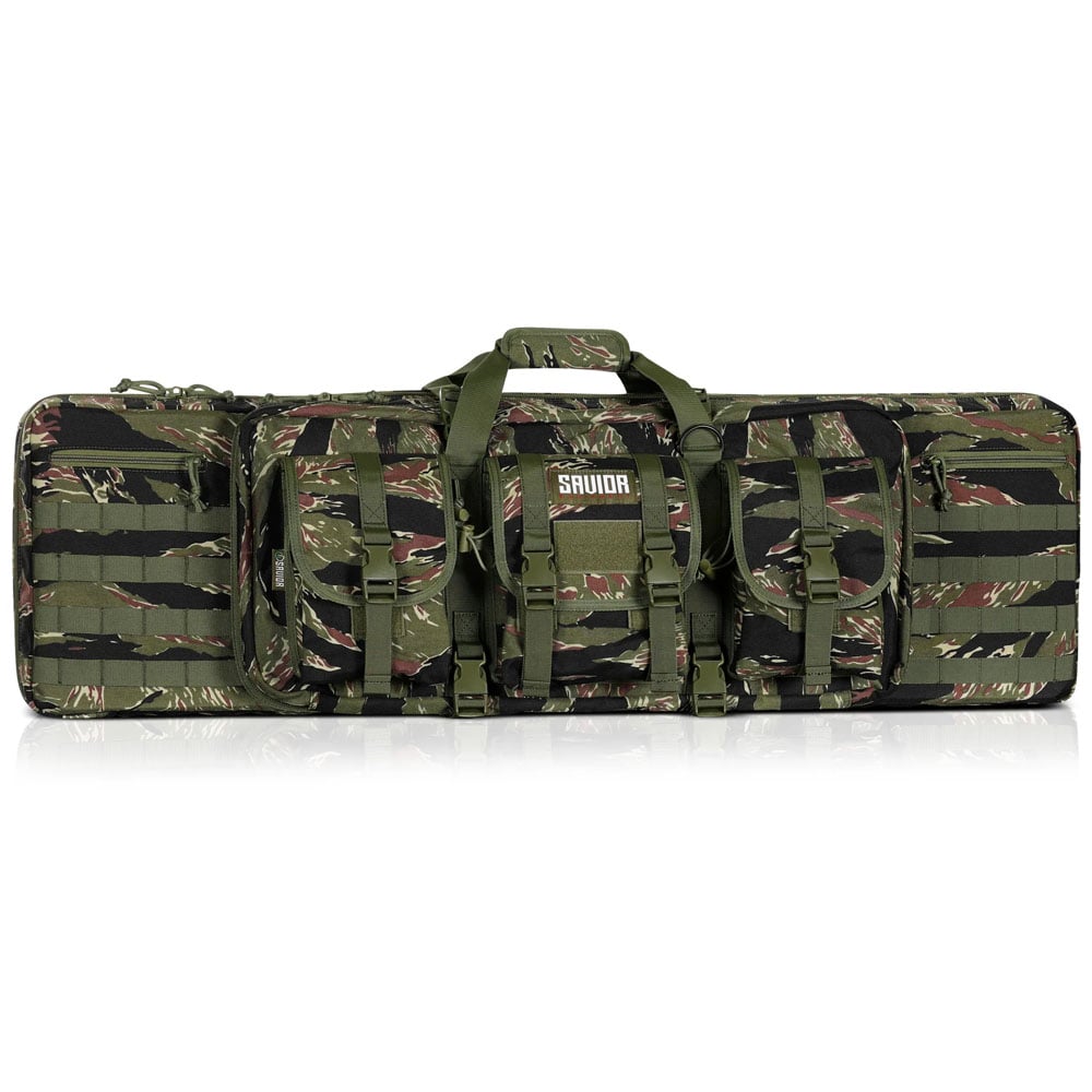 Savior Equipment American Classic 36" Double Rifle Bag, Tiger Stripe - RB-3612DG-V1-TIGR