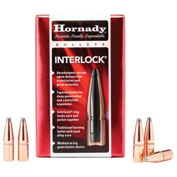 Hornady InterLock 7mm 139 gr Spire Point Rifle Bullet, 100/box - 2820