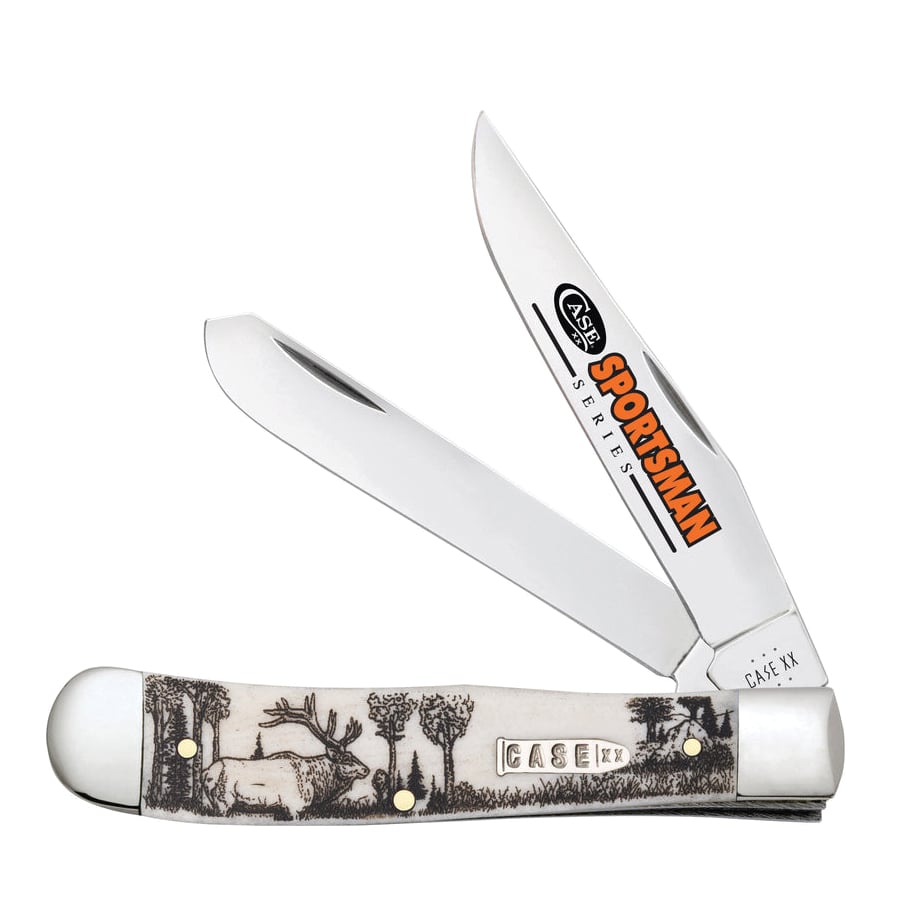 Case Trapper/Sportsman Series Elk Folding Knife Clip Point/Spey