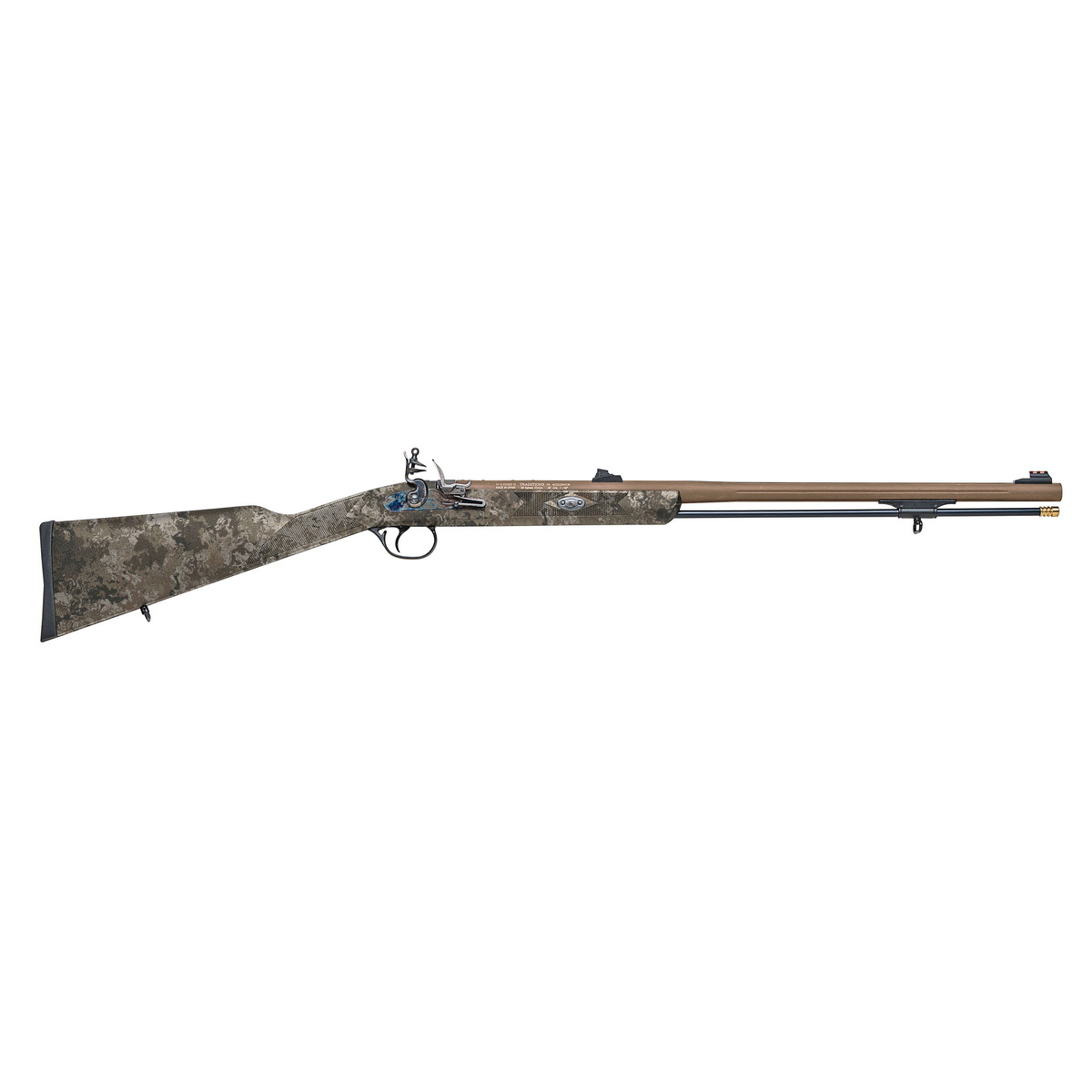 Traditions PA Pellet Ultralight .50 Cal Flintlock Rifle, Mossy Veil Wideland Camo - Effective Wideland Camo for Traditional Use - R3880525