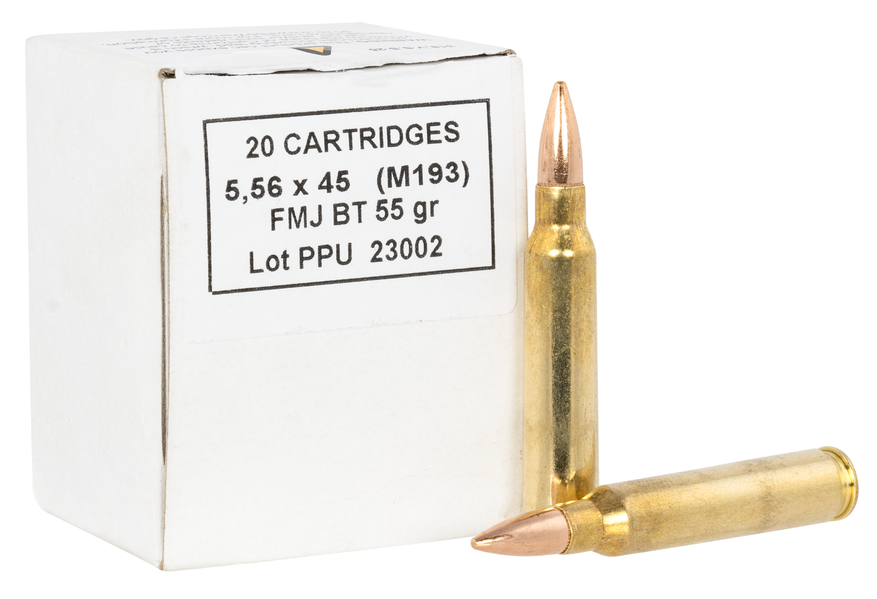 Prvi Partizan 5.56x45mm 55gr (FMJBT) Ammo, 1000 rds. - PPRM556B