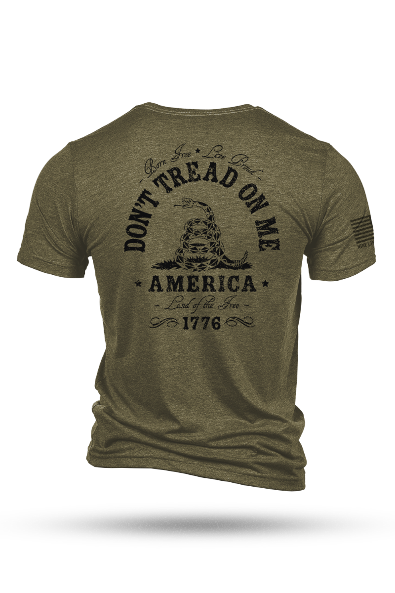 Nine Line Don't Tread on Me, Olive - 3X-Large