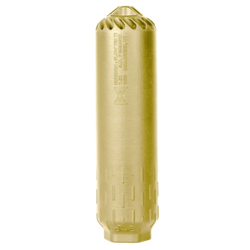 HUXWRX FLOW 762 Ti Suppressor FDE — 7.62, 6.7 in