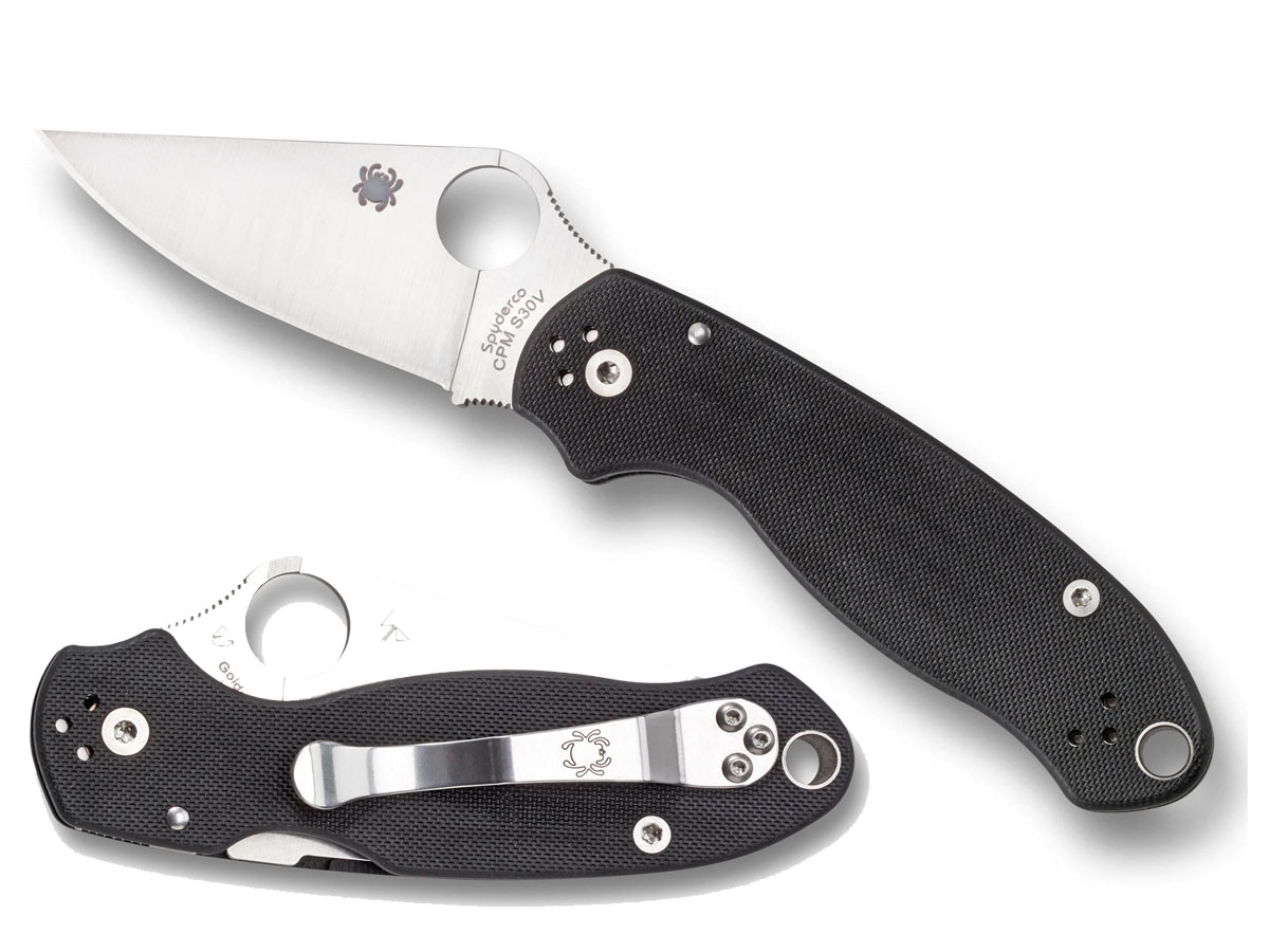 Spyderco Para 3 Clip Point Folding Knife, 2.95" - C223GP