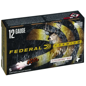 Federal PFC15700 Premium Vital-Shok 12 Gauge 3 12 Pellets 00 Buck Shot 5 Bx/ 50 Cs