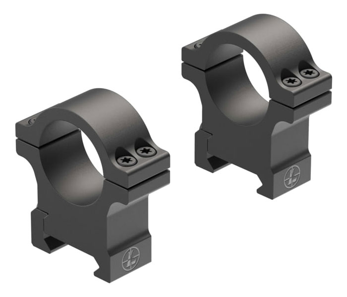 Leupold Open Range Cross Slot 1" High Rings, Matte Black - 180945